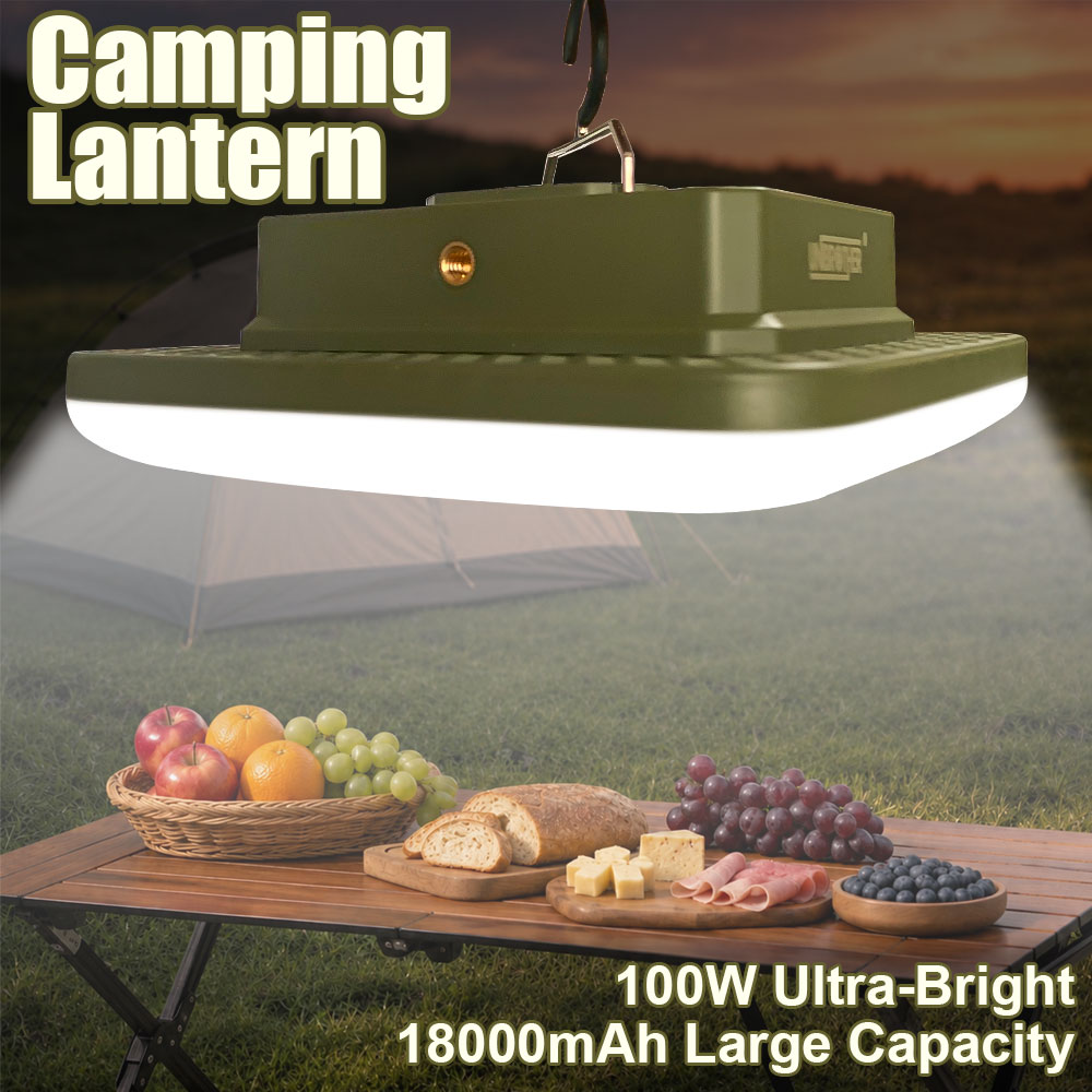 Renewable Energy Sources - 18000mAh Campinglaterne 100W LED-Licht Magnetische Wasserdichte