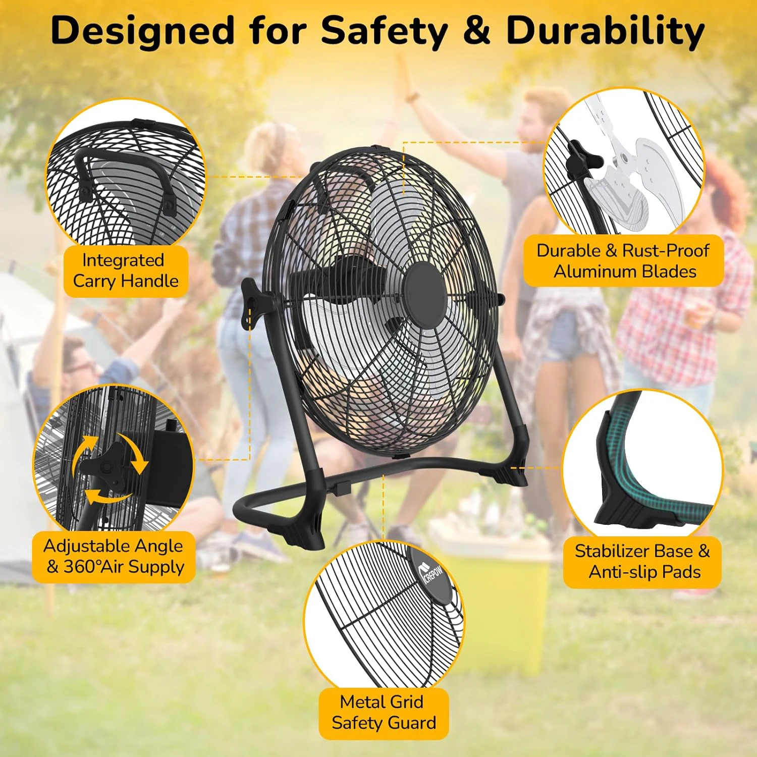 12-Zoll Tragbarer Solar-Standv – Renewable Energy Fan Bewertung und Preis
